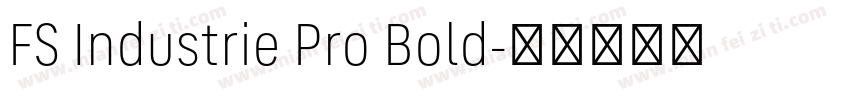 FS Industrie Pro Bold字体转换
